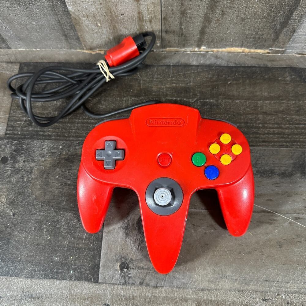 Nintendo 64 Red Controller OEM N64